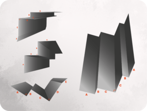 angle rentrant | pliage de finition
